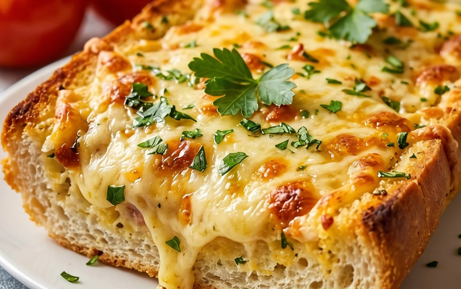 BEST CHEESY GARLIC BREAD RECIPE