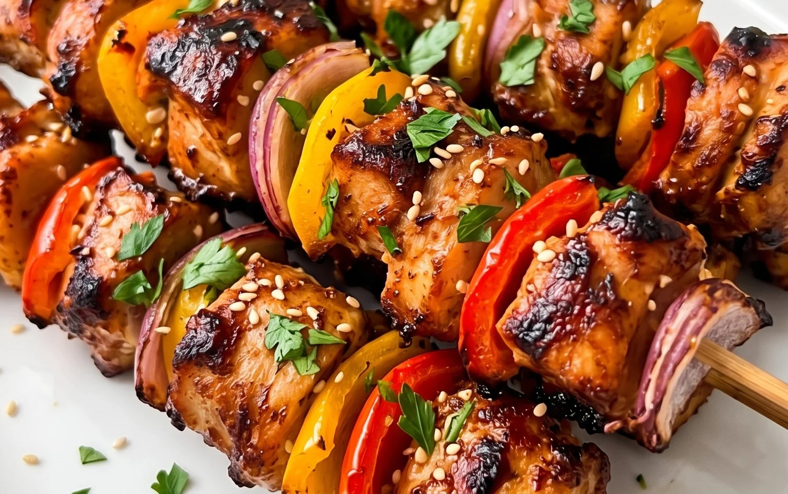 Air Fryer Chicken Skewers (VIDEO)