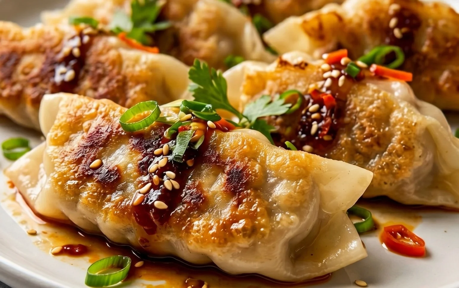 Chicken Potstickers (Pan Fried Dumplings)