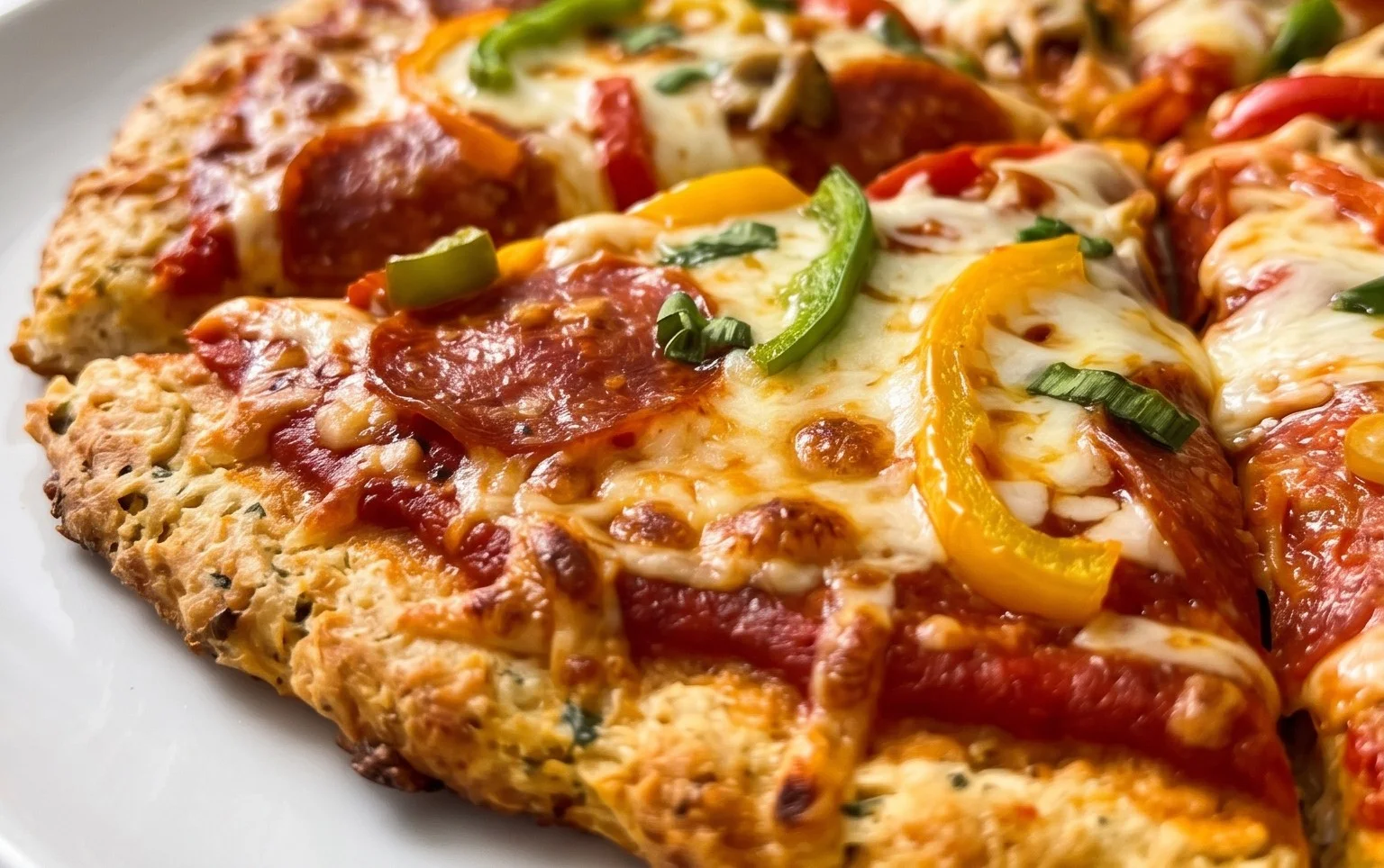 Chicken Crust Pizza (Low Carb + High Protein
