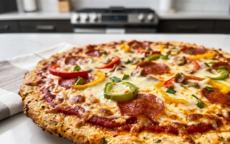 Chicken Crust Pizza (Low Carb + High Protein