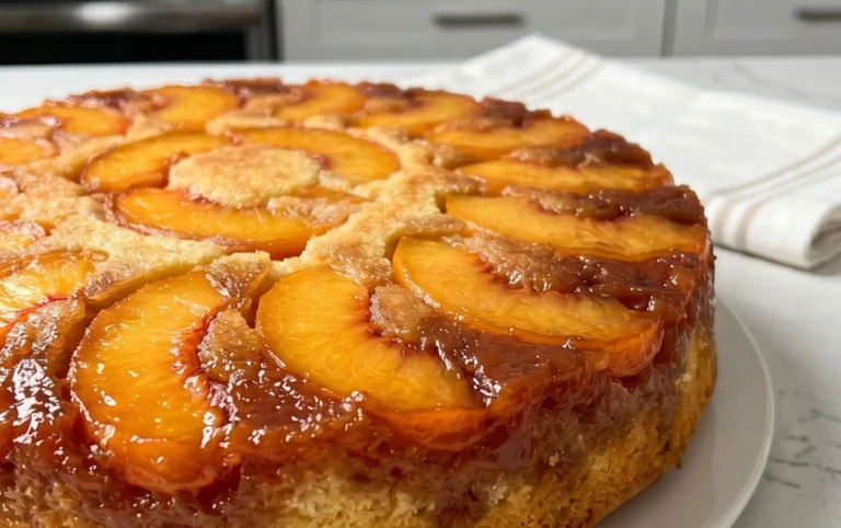 Peach Upside-Down Cake Recipe