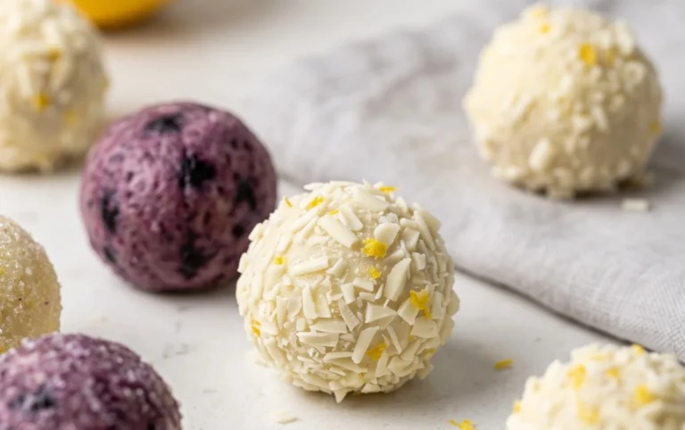LEMON BLUEBERRY TRUFFLES