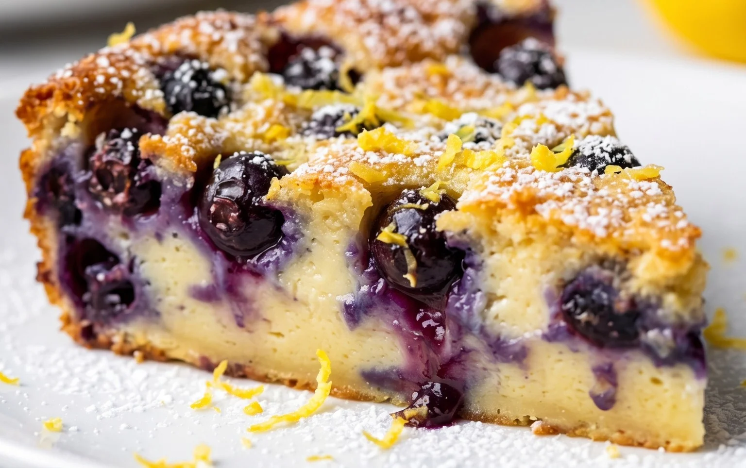 Lemon Blueberry Clafoutis