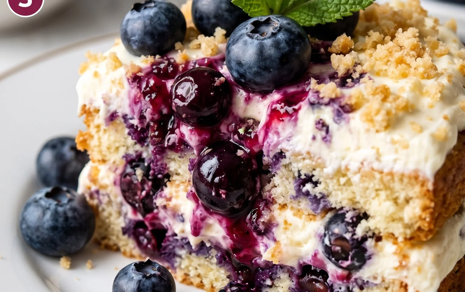 Nova Scotia Blueberry Cream Cake