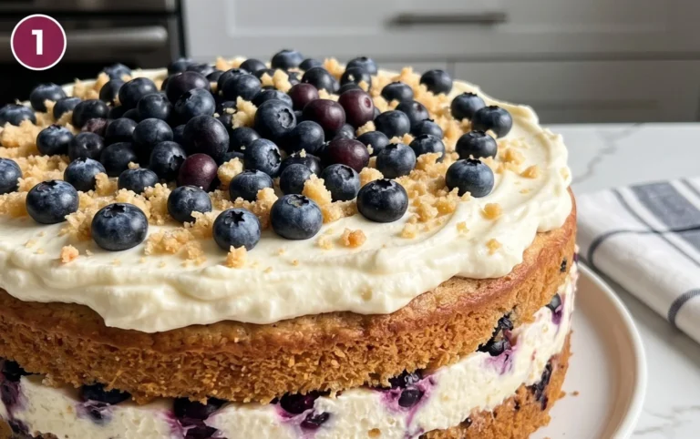 Nova Scotia Blueberry Cream Cake