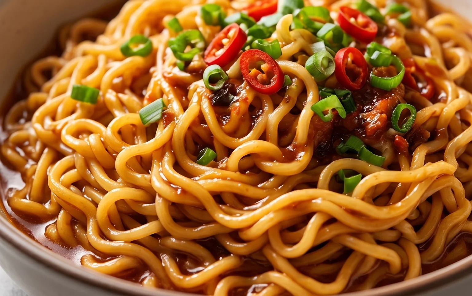 Easy Saucy Ramen Noodles