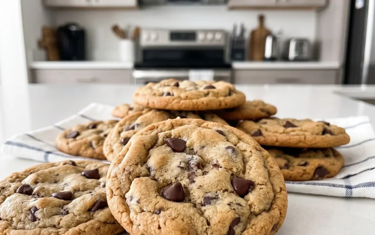 Crispy and Chewy Chocolate Chip Cookies