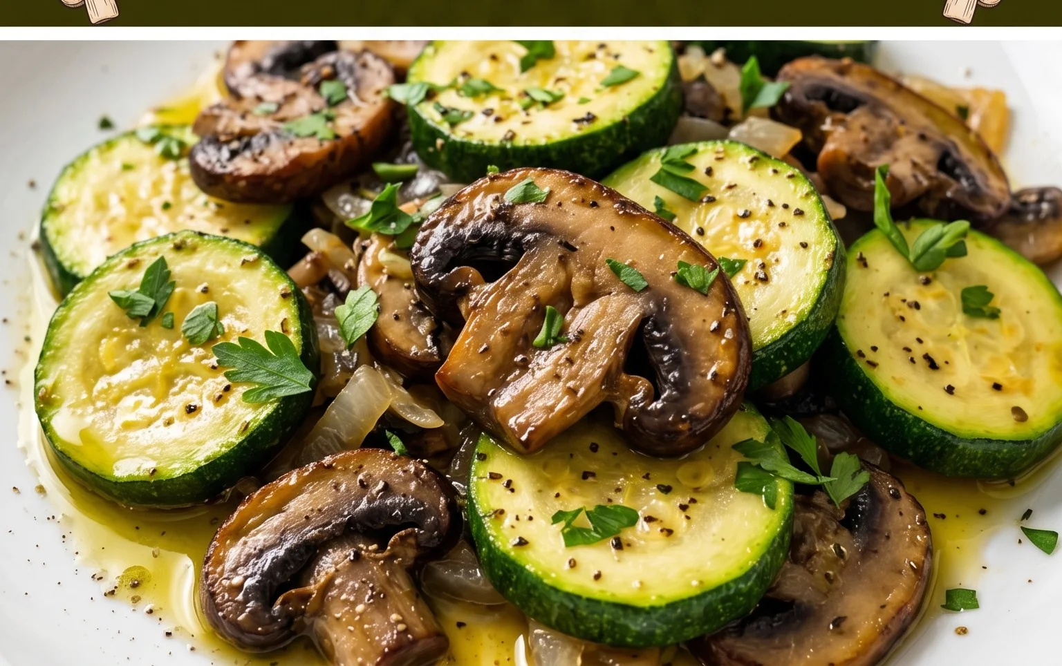 Skillet Zucchini and Mushrooms
