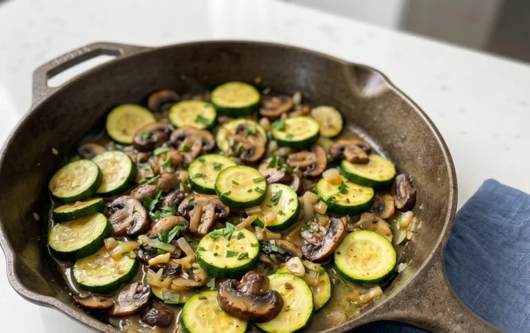 Skillet Zucchini and Mushrooms