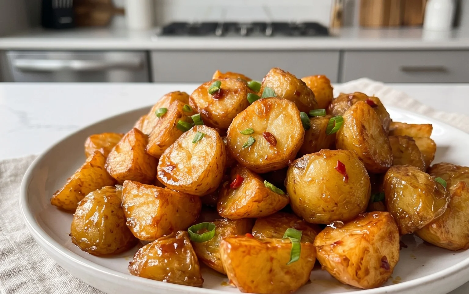 Crispy Honey Chilli Potatoes
