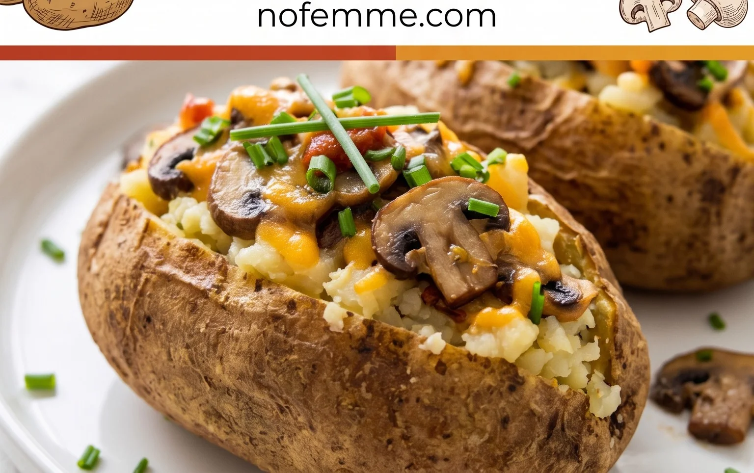 The Ultimate Stuffed Baked Potatoes with Mushrooms