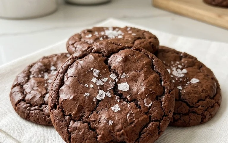 Salted Brownie Cookies