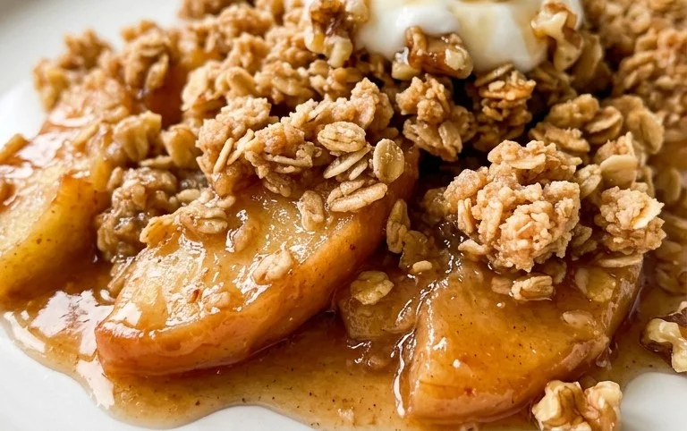 Healthy Breakfast Apple Crum extractble