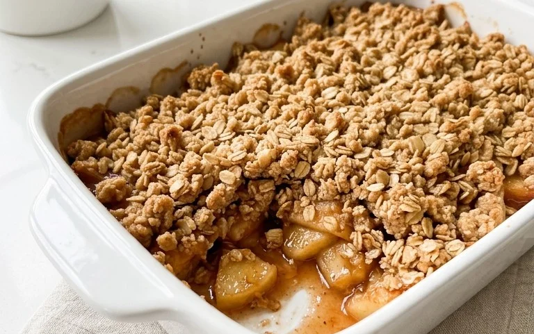 Healthy Breakfast Apple Crum extractble