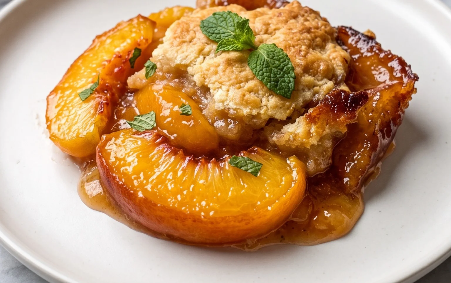 The Easiest Southern Peach Cobbler