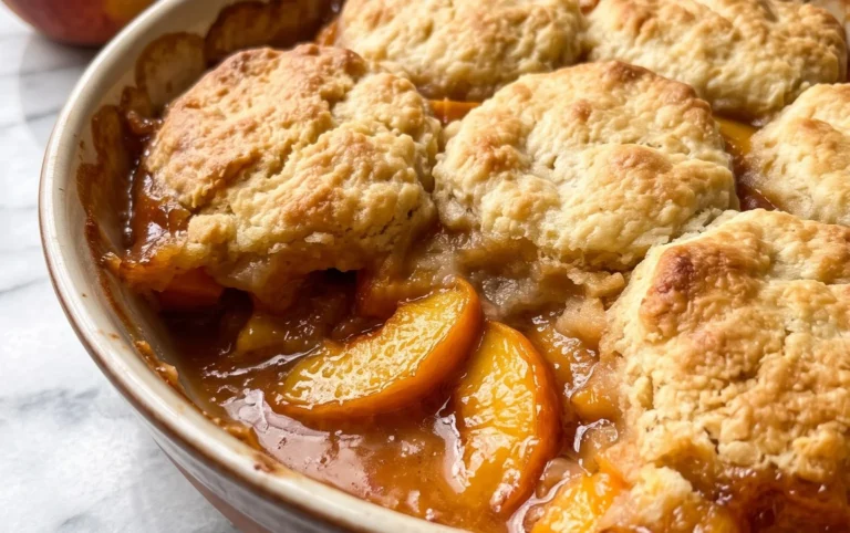 The Easiest Southern Peach Cobbler