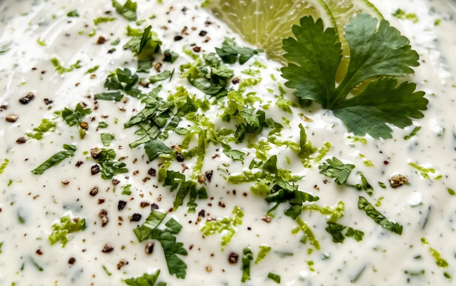 Creamy Garlic Lime Cilantro Sauce