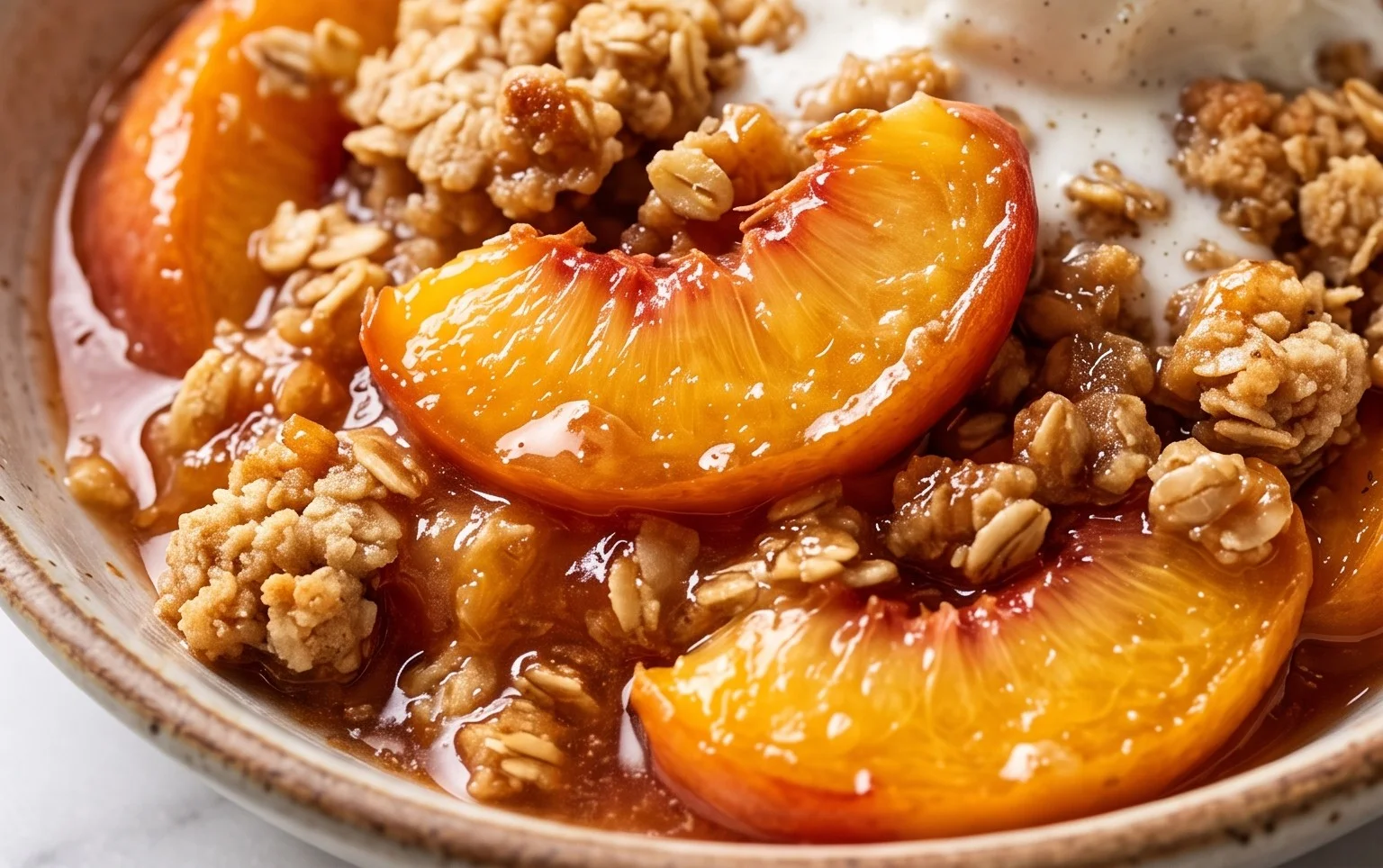 Fresh Peach Crisp Recipe