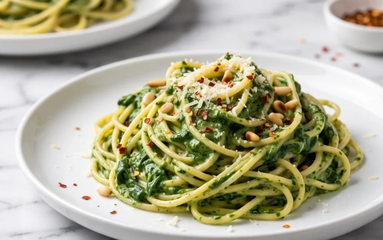 Pasta with Spinach Sauce