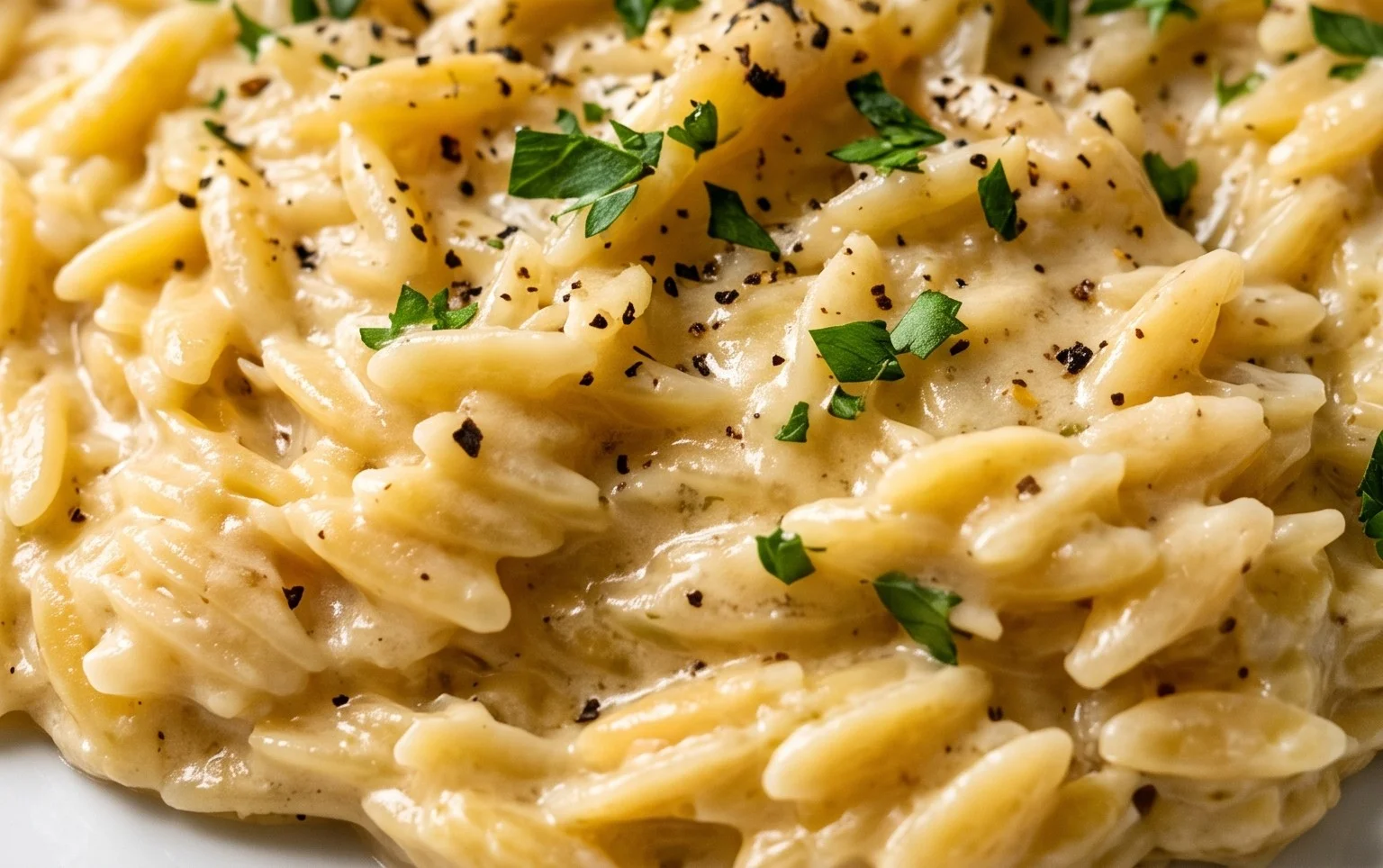 Creamy Garlic Parmesan Orzo