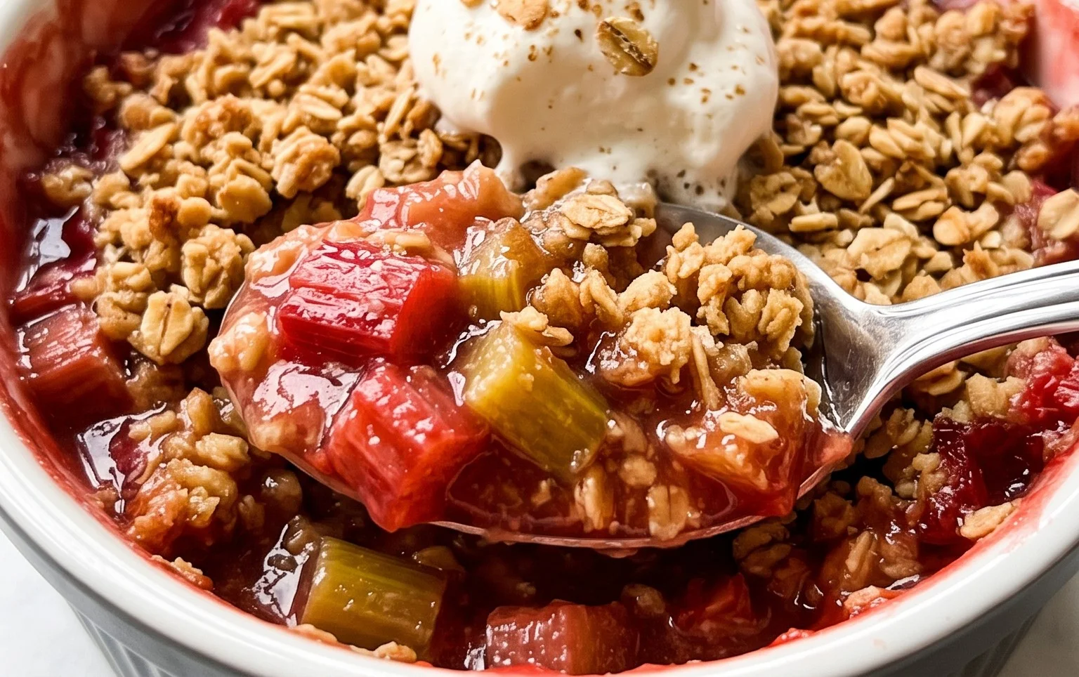 Easy Rhubarb Crisp