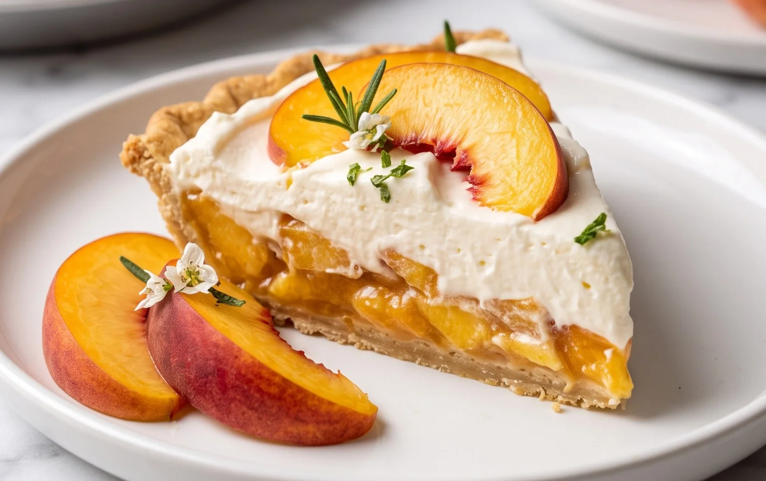 Peaches and Cream Pie