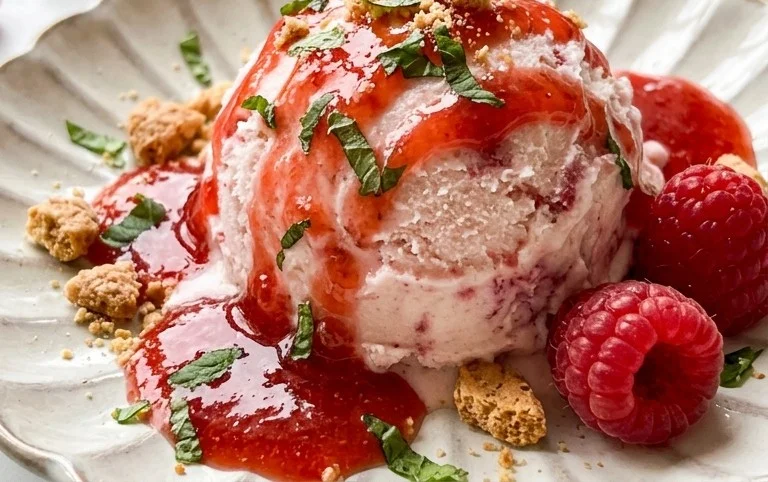 Homemade Strawberry Ice Cream