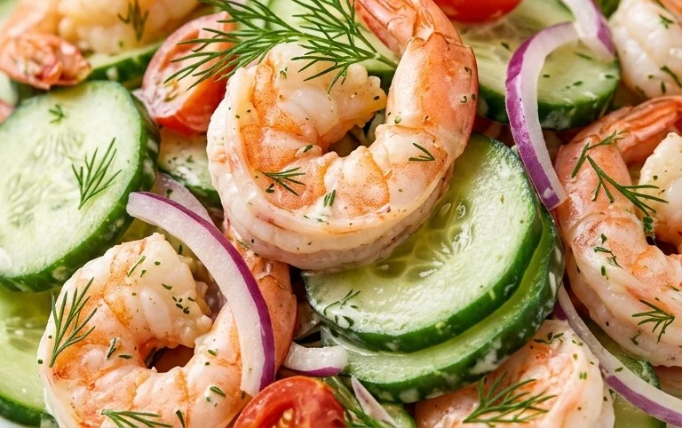 Cucumber Shrimp Salad