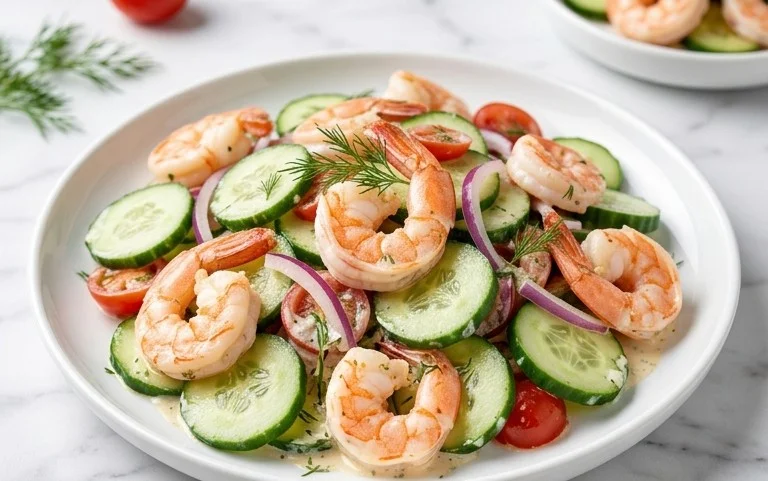 Cucumber Shrimp Salad