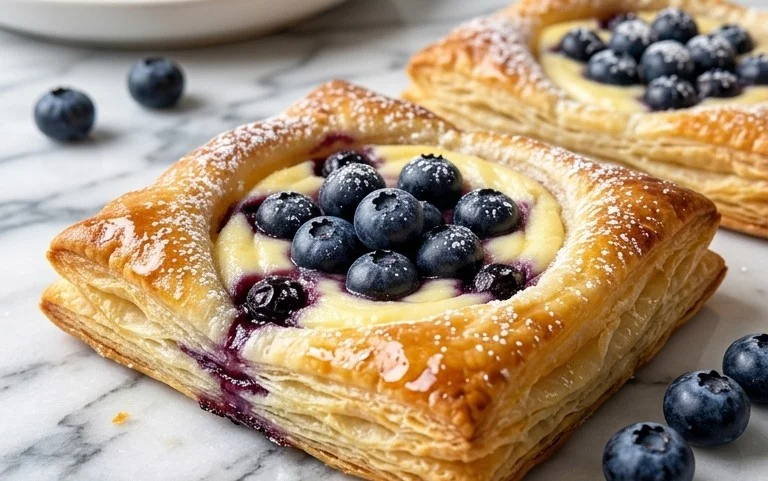 Blueberry Cream Cheese Puff Pastry