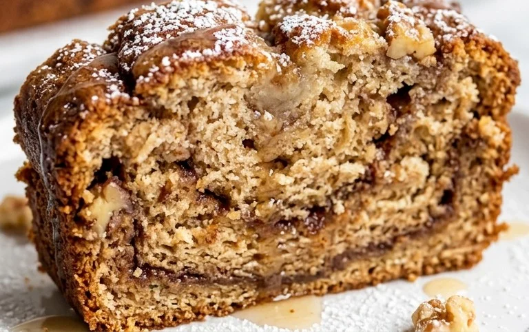 Cinnamon Roll Banana Bread