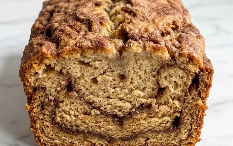 Cinnamon Roll Banana Bread