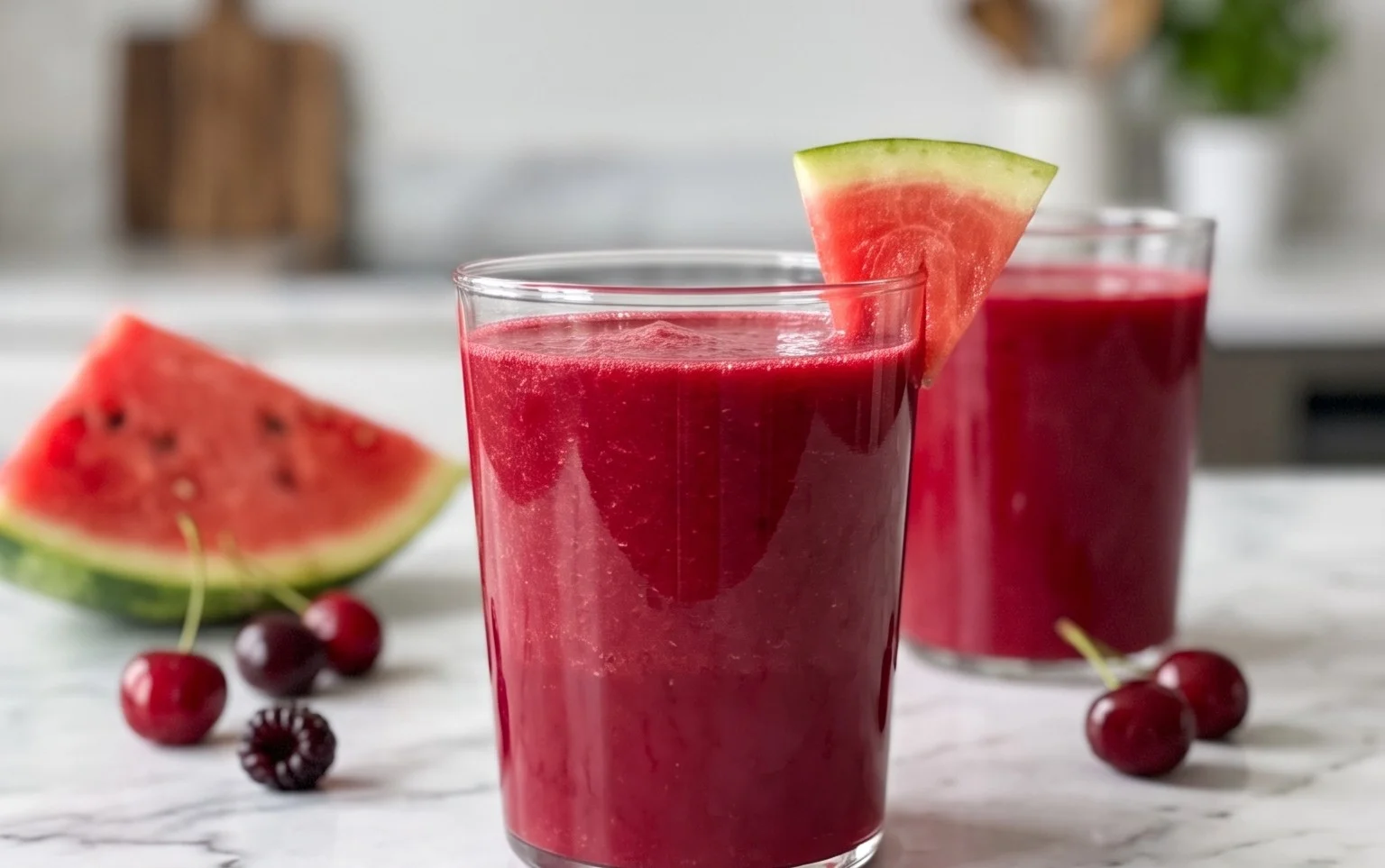 Watermelon Cherry Berry Beet Juice