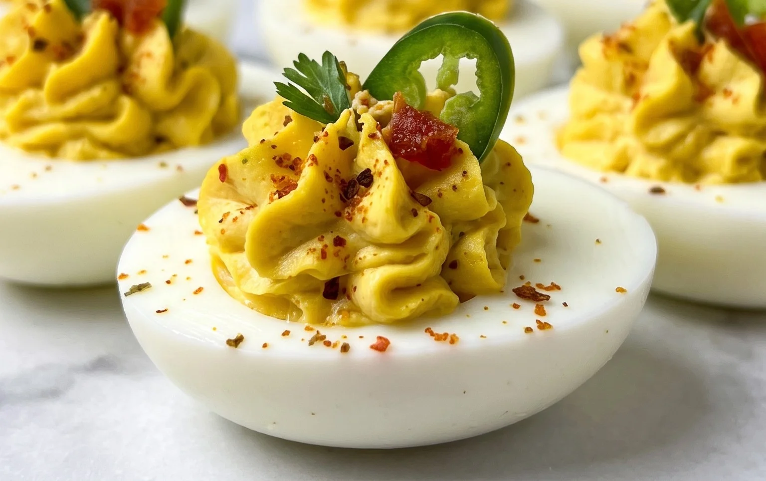 Jalapeno Popper Deviled Eggs