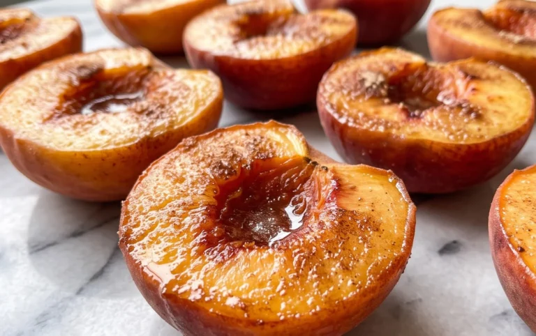 Cinnamon Sugar Baked Peaches