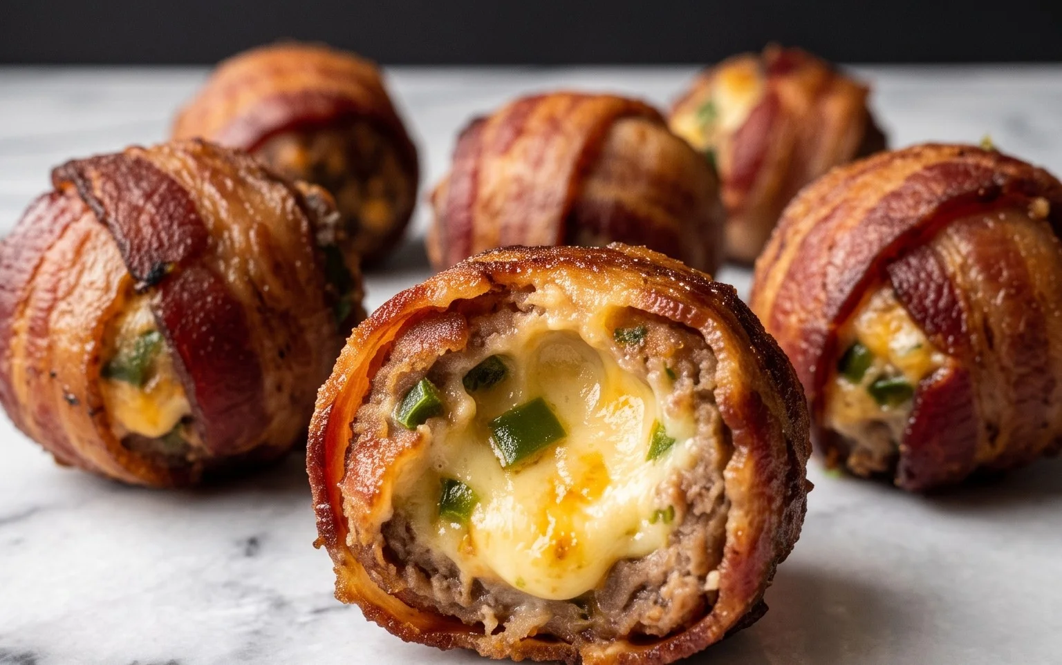 Beef Bacon Jalapeño Popper Cheese Balls
