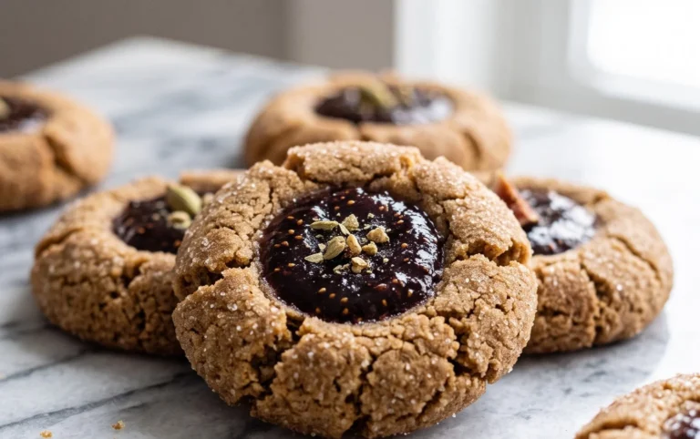 Cardamom Fig Thumbprint Cookies
