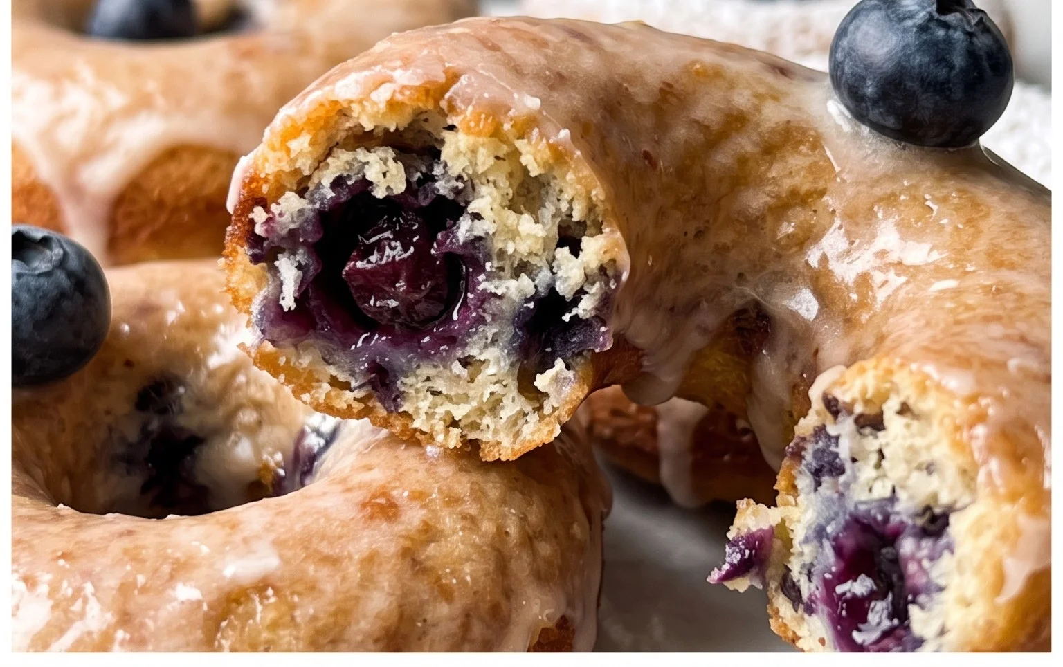 Blueberry Cake Donuts