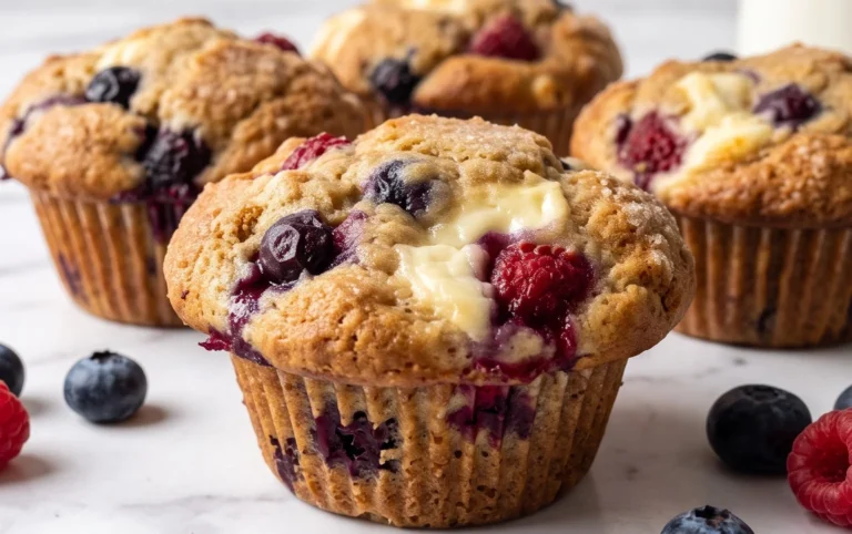 Berry Cream Cheese Muffins