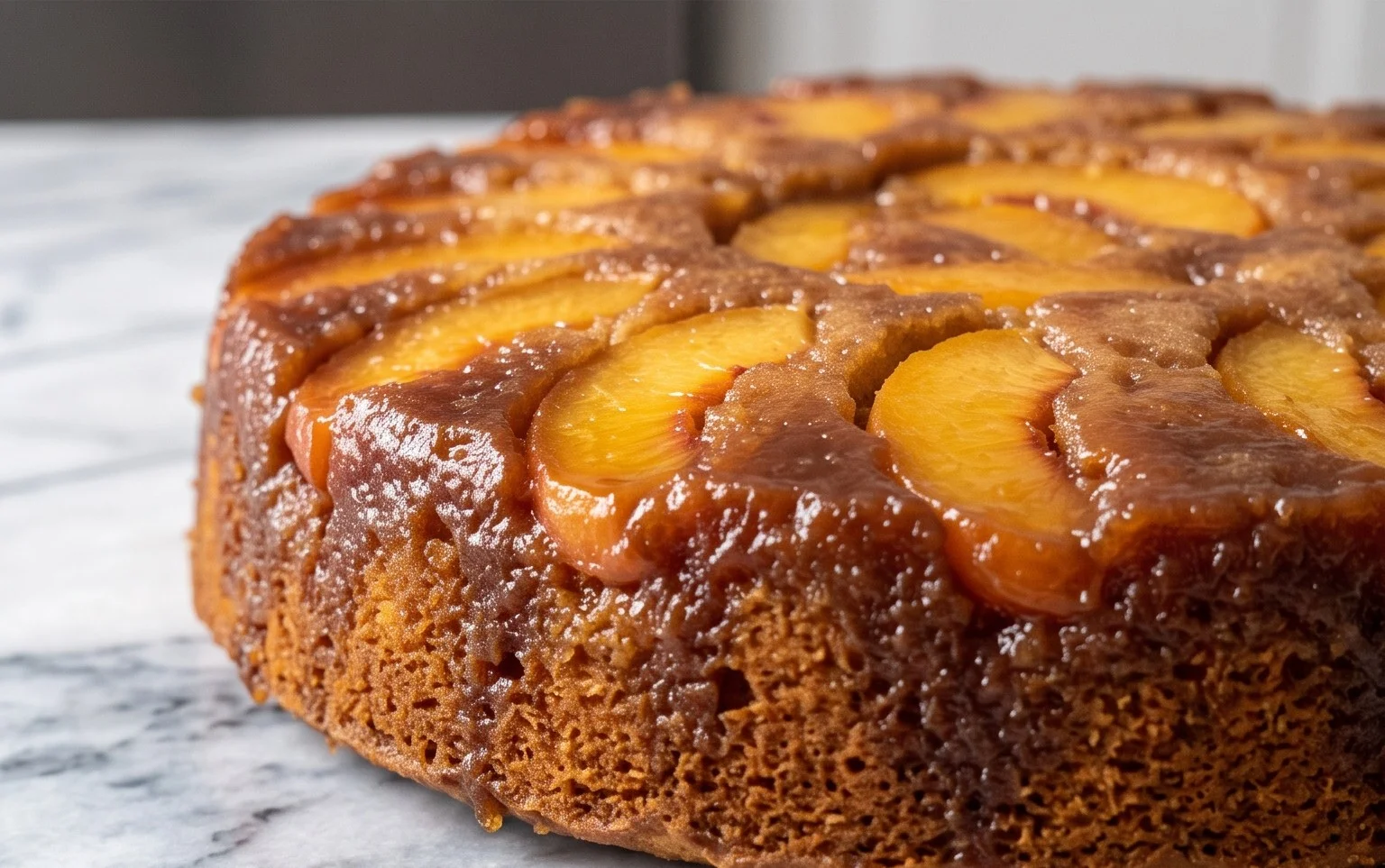 Brown Sugar Peach Cake