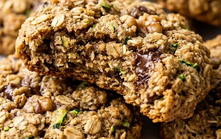 Healthy Zucchini Oatmeal Cookies