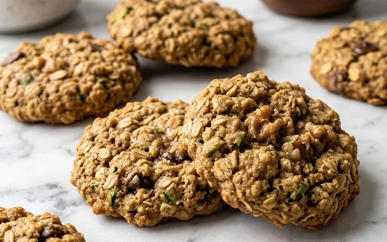 Healthy Zucchini Oatmeal Cookies