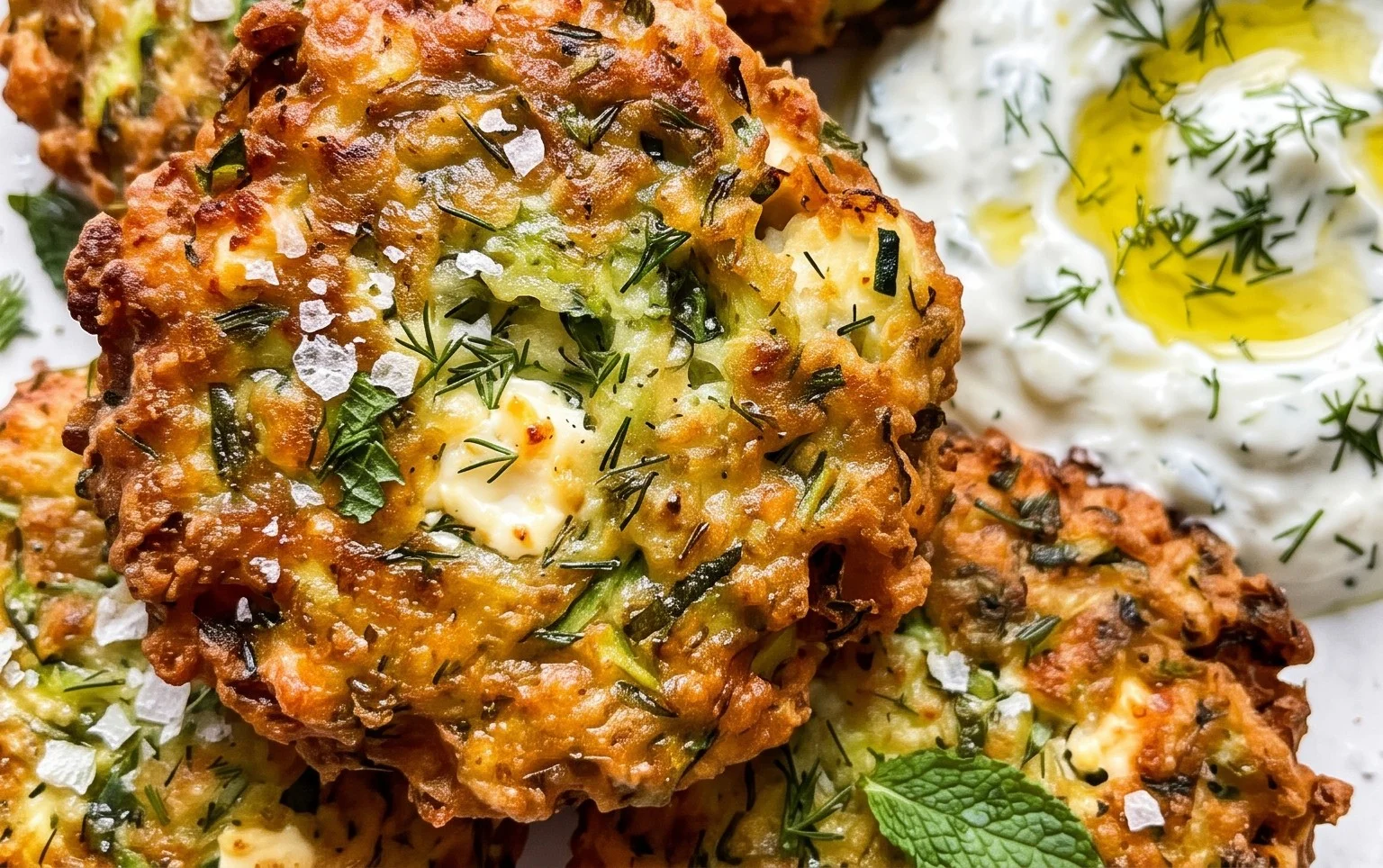 Kolokithokeftedes (Greek Zucchini Fritters)