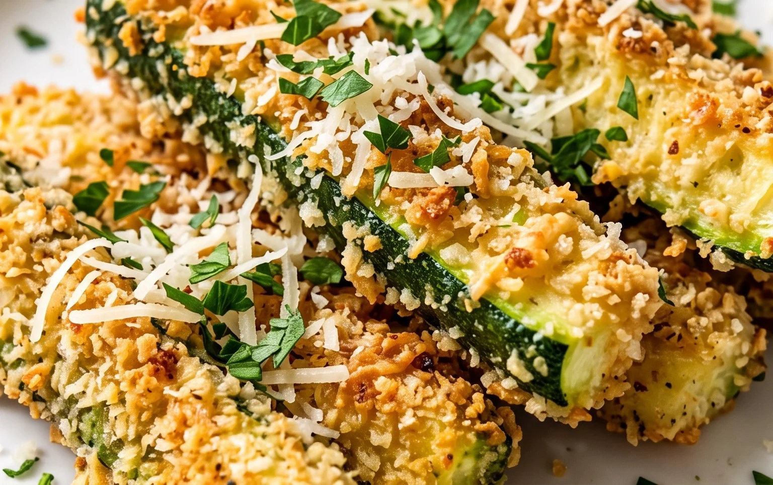 Parmesan Crusted Zucchini Sticks