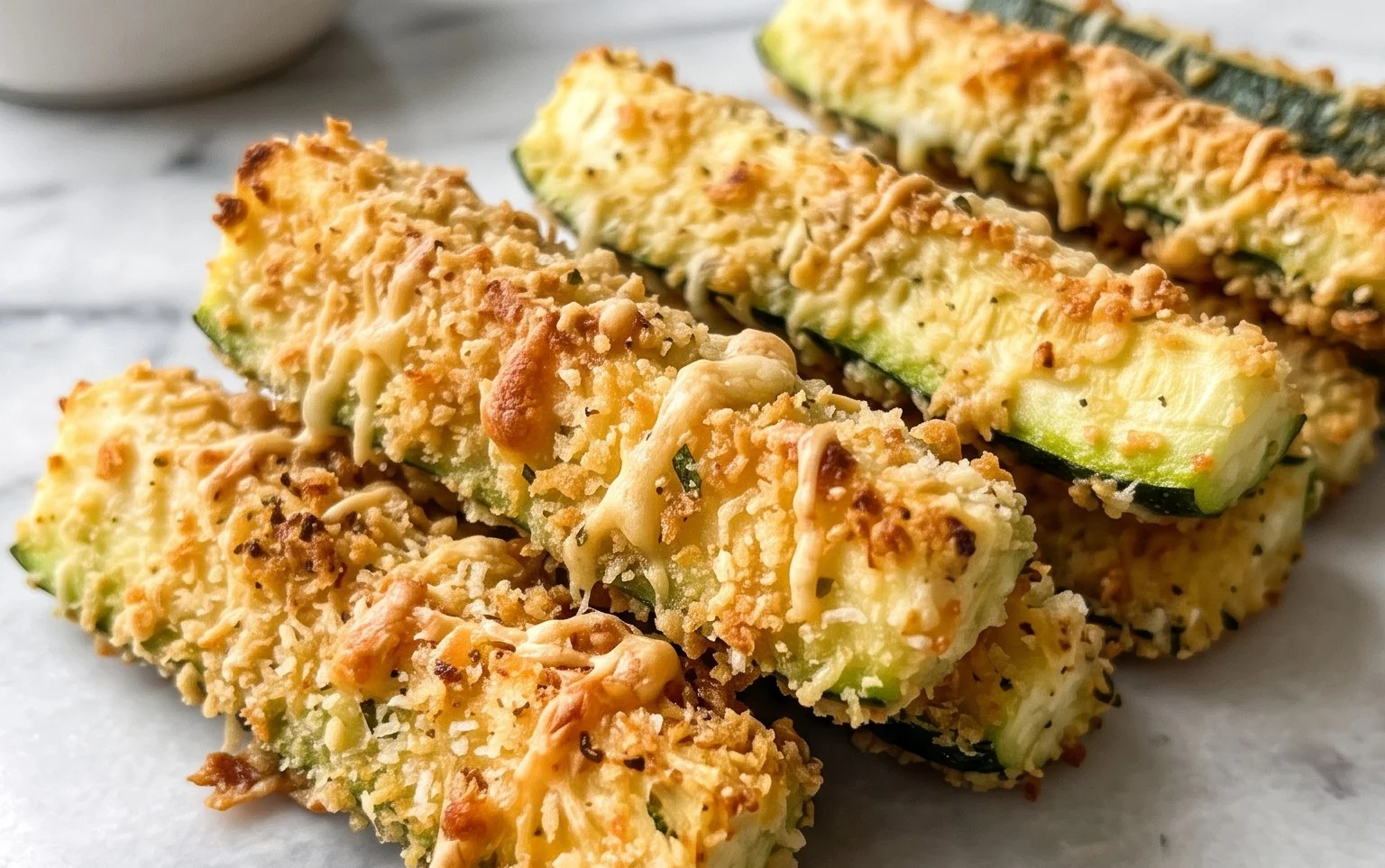 Parmesan Crusted Zucchini Sticks