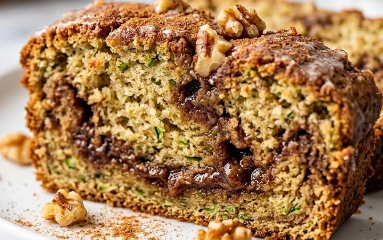 Moist and Delicious Cinnamon Swirl Zucchini Bread