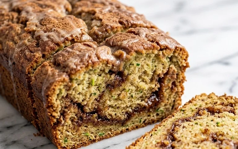 Moist and Delicious Cinnamon Swirl Zucchini Bread
