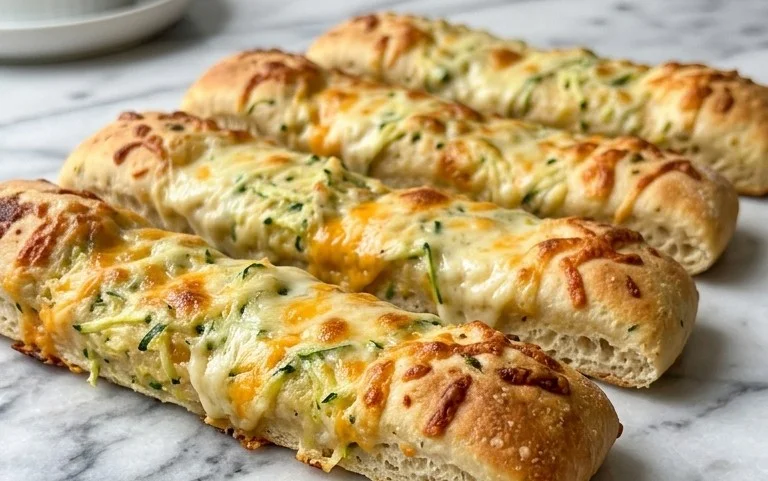 Cheesy Zucchini Breadsticks