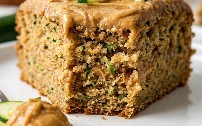 Moist Peanut Butter Zucchini Cake Recipe